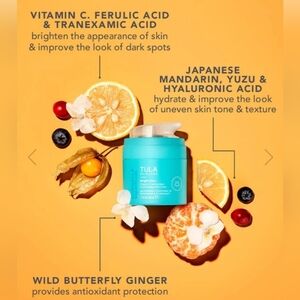 Tula Skincare Bright Start Vitamin C Moisturizer Face 0.5oz 15ml Travel Size New